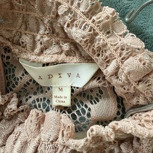 Adiva Soft Blush pink lace top